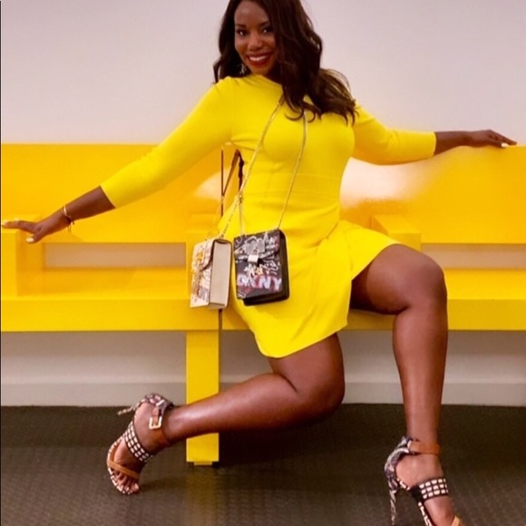 A.L.C. Yellow Hadley Dress M - Picture 6 of 15